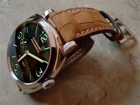 panerai gold nubuck alligator strap|Panerai Gold Nubuck Alligator Strap .